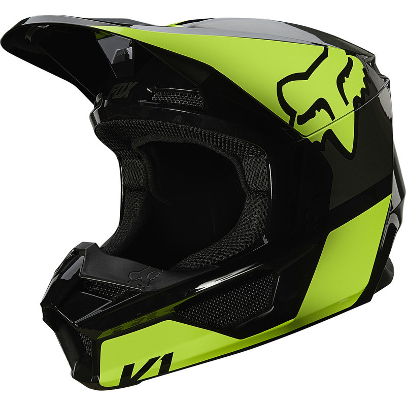 KASK FOX JUNIOR V-1 REVN YELLOW  ENDURO CROSS