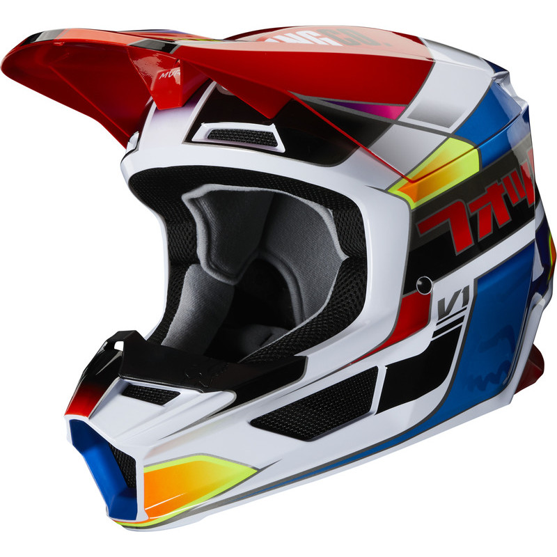 KASK FOX V-1 YORR BLUE/RED  ENDURO CROSS