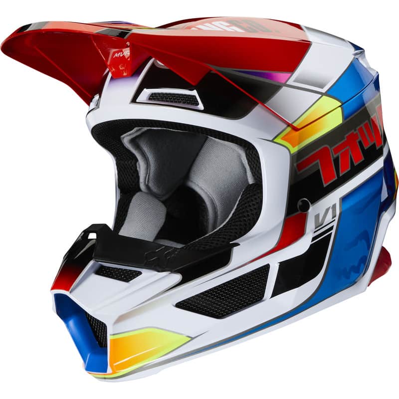KASK FOX JUNIOR V-1 YORR BLUE/RED  ENDURO CROSS