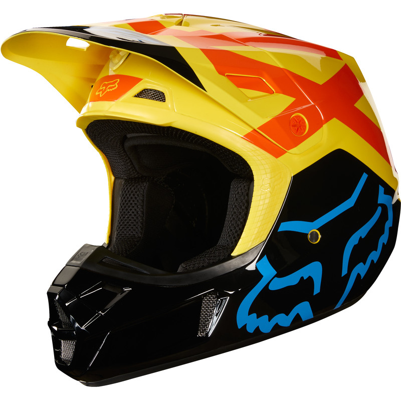 KASK FOX V-2 PREME BLACK/YELLOW  ENDURO CROSS