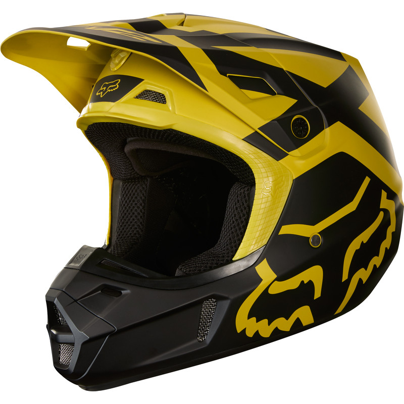 KASK FOX V-2 PREME DARK YELLOW  ENDURO CROSS