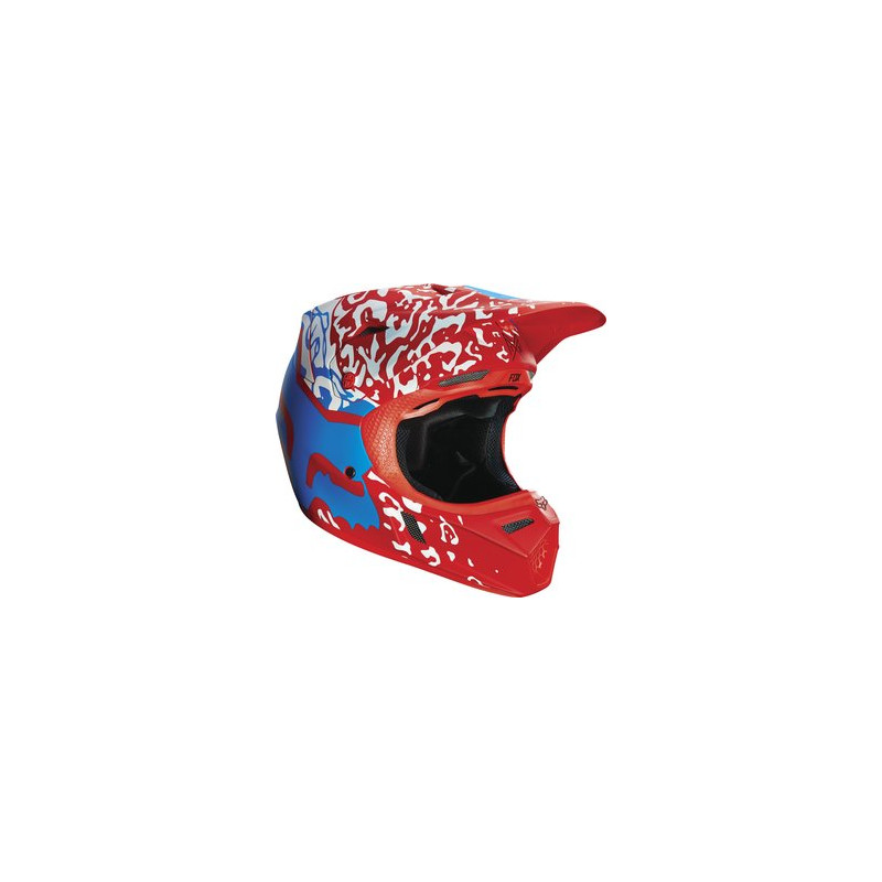 KASK FOX V-3 CAUZ RED  ENDURO CROSS