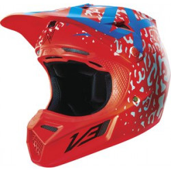 KASK FOX V-3 CAUZ RED  ENDURO CROSS