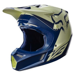 KASK FOX V-3 LIBRA INDIANAPOLIS NAVY/YELLOW  ENDURO CROSS