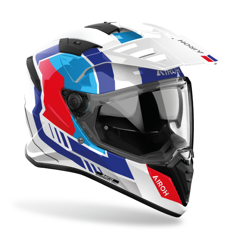 KASK AIROH BANDIT HORN WHITE GLOSS KASK AIROH BANDIT HORN WHITE GLOSS