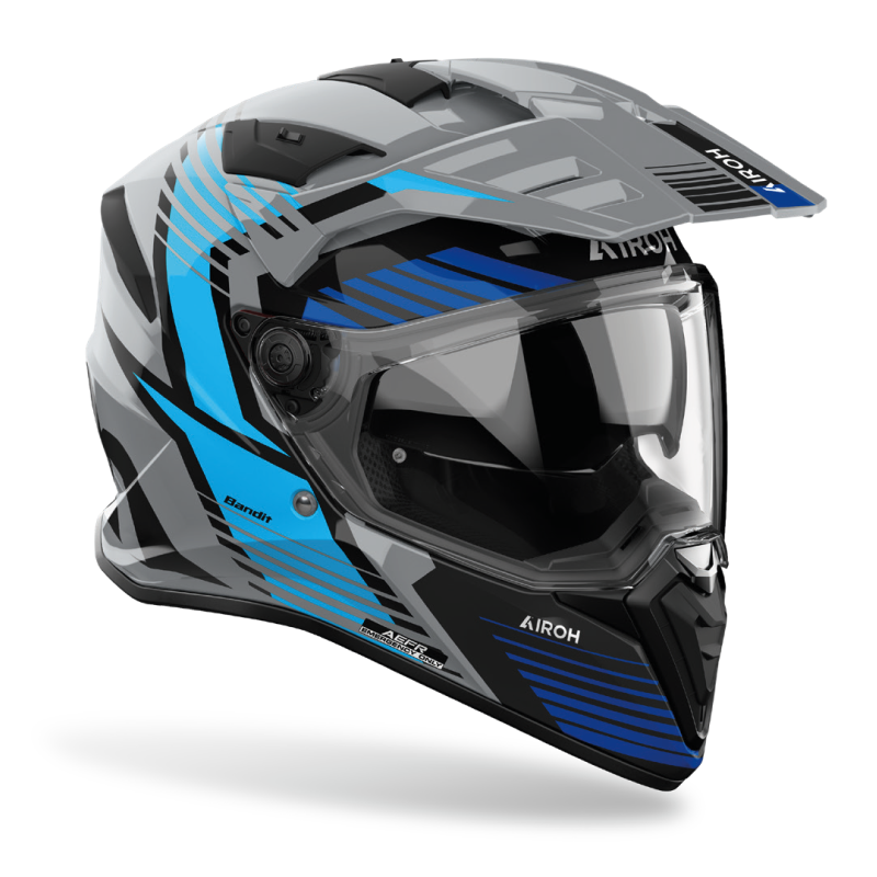 KASK AIROH BANDIT SPICY BLUE GLOSS KASK AIROH BANDIT SPICY BLUE GLOSS