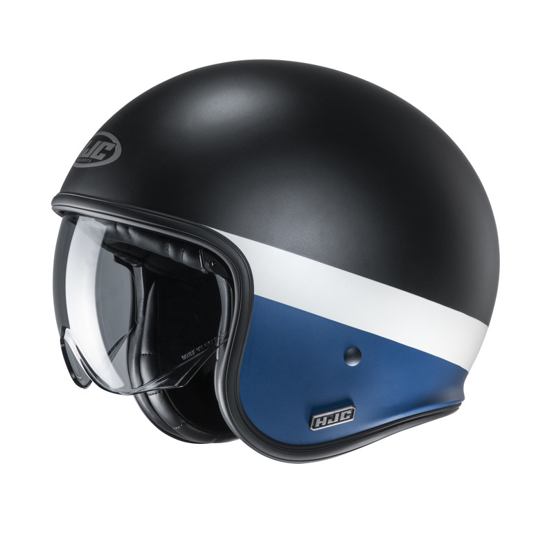 KASK HJC V30 PEROT BLACK/WHITE/BLUE 