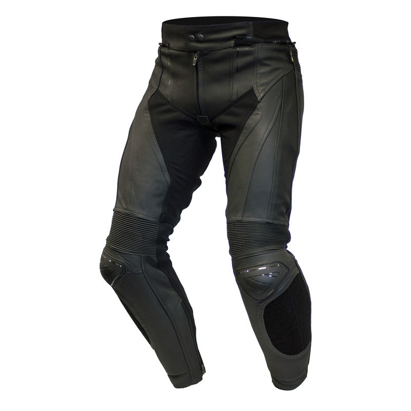 SPODNIE SKÓRZANE OZONE VOLT BLACK 