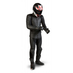 SPODNIE SKÓRZANE OZONE VOLT BLACK 