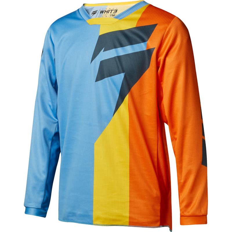 BLUZA SHIFT JUNIOR WHIT3 TARMAC ORANGE/BLUE  ENDURO CROSS