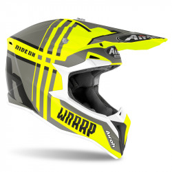 KASK AIROH WRAAP BROKEN YELLOW MATT 