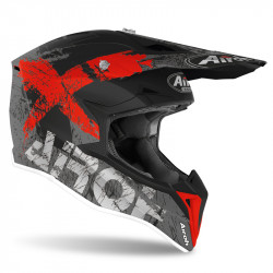 KASK AIROH JUNIOR WRAAP SMILE RED MATT 