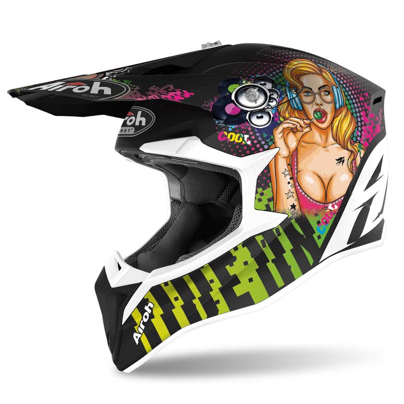 KASK AIROH JUNIOR WRAAP PIN-UP MATT 