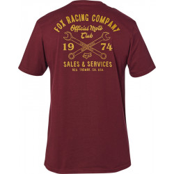 T-SHIRT FOX WRENCHED PCKT PREM CRANBERRY  ENDURO CROSS