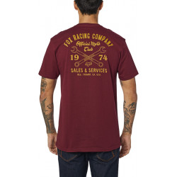 T-SHIRT FOX WRENCHED PCKT PREM CRANBERRY  ENDURO CROSS