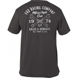 T-SHIRT FOX WRENCHED PCKT PREM BLACK VINTAGE  ENDURO CROSS