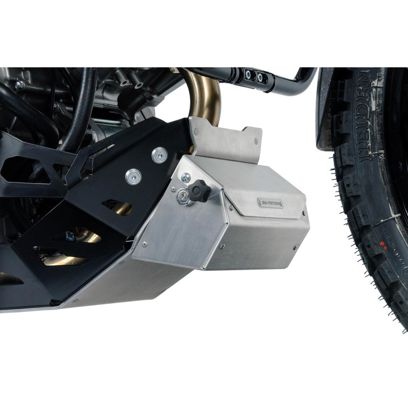 POJEMNIK NA NARZĘDZIA MOCOWANA DO OSŁONY SILNIKA SW-MOTECH SILVER 197X87X132MM