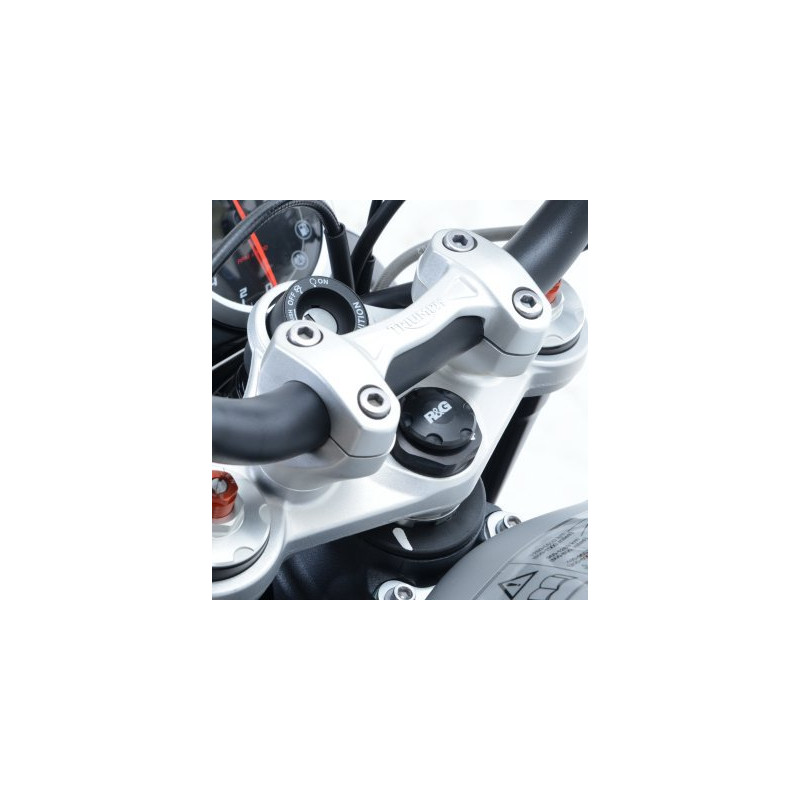 ZAŚLEPKA NA PÓŁKĘ, TRIUMPH STREET TRIPLE RX 15- / KAWASAKI H2 / H2R, BLACK