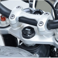 ZAŚLEPKA NA PÓŁKĘ, TRIUMPH STREET TRIPLE RX 15- / KAWASAKI H2 / H2R, BLACK
