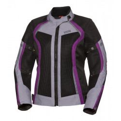 KURTKA TEKSTYLNA IXS LADY ANDORRA AIR BLACK/GREY/PURPLE 