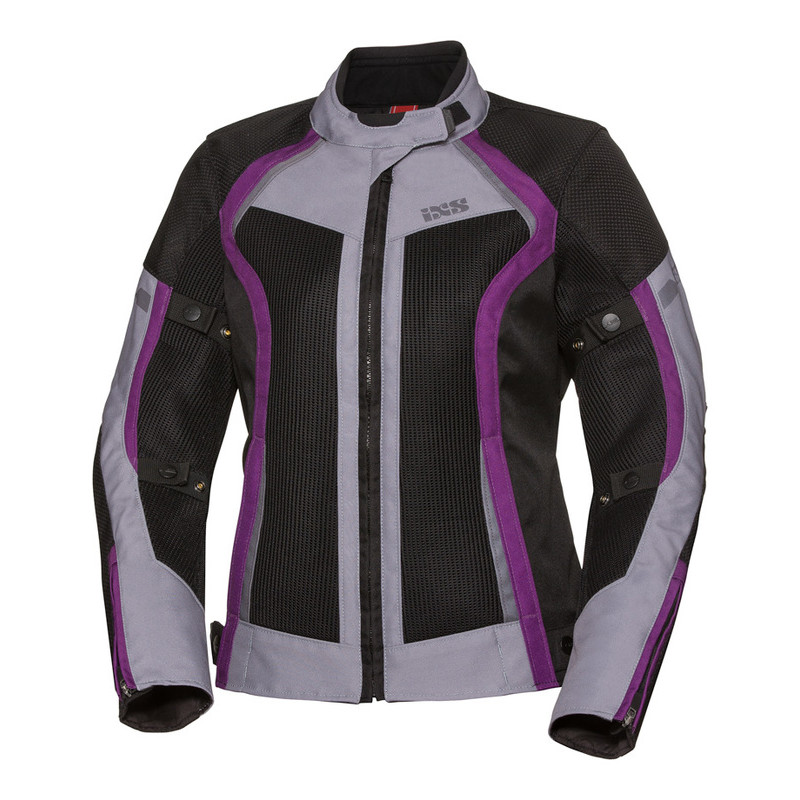 KURTKA TEKSTYLNA IXS LADY ANDORRA AIR BLACK/GREY/PURPLE 