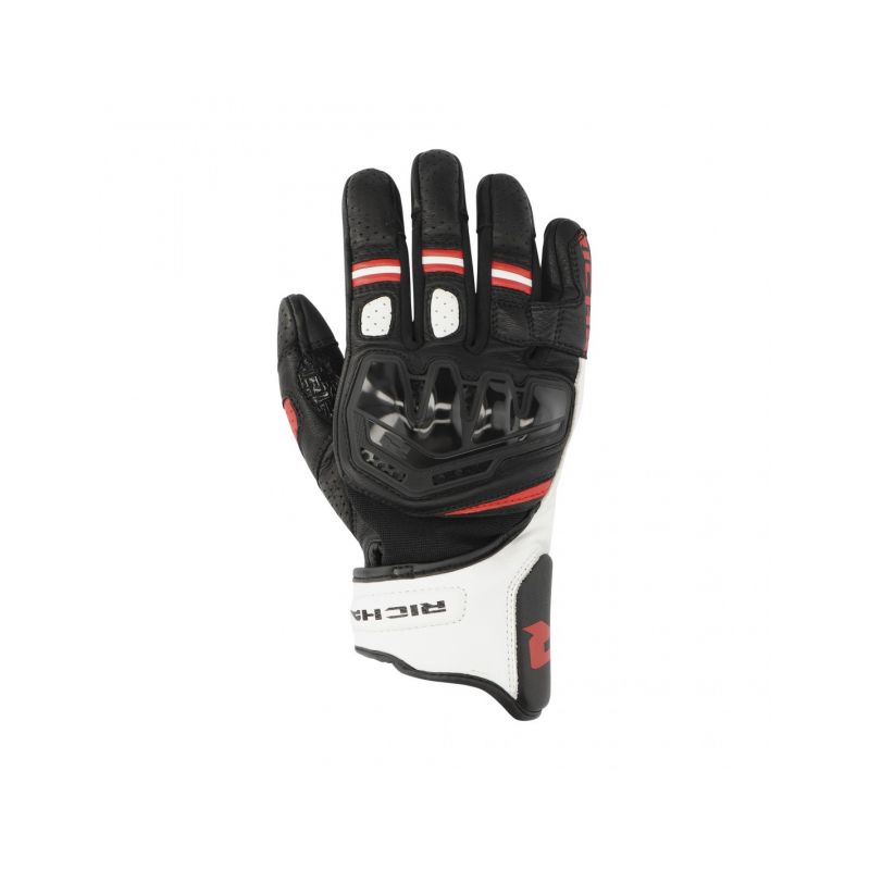 RĘKAWICE RICHA RICHA RĘKAWICE / GLOVES STRADALE STEALTH BLACK/WHITE/RED