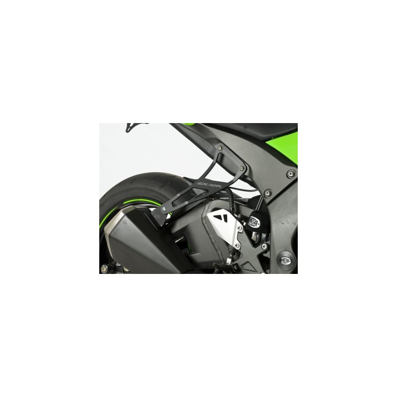 MOCOWANIE WYDECHU + ZAŚLEPKA PODNÓŻKA RG RACING KAWASAKI ZX10R 11- BLACK