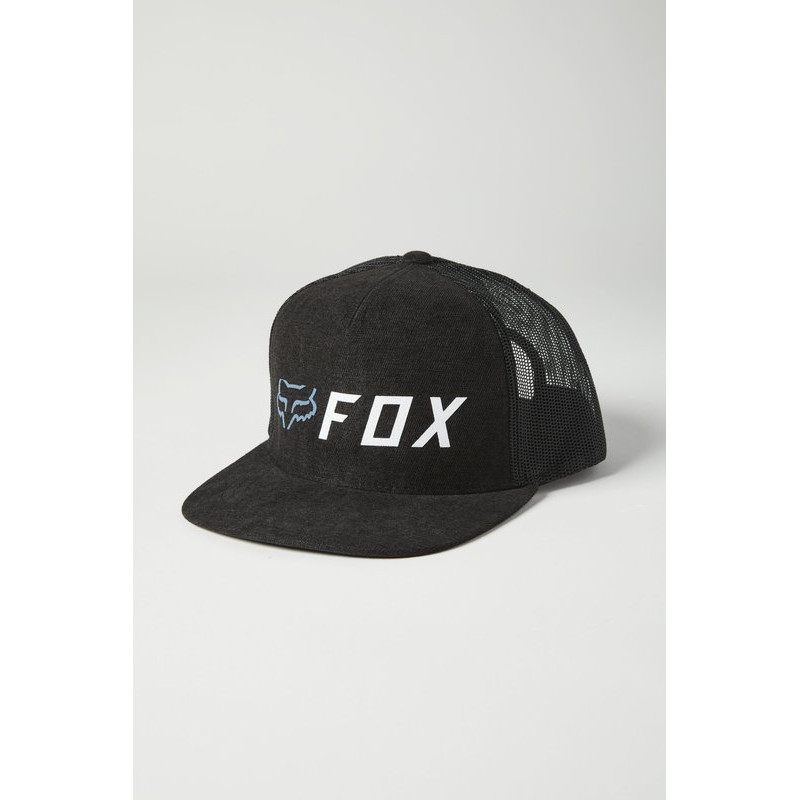 CZAPKA Z DASZKIEM FOX JUNIOR APEX SNAPBACK BLACK/WHITE  ENDURO CROSS