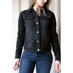 KURTKA JEANS BROGER FLORIDA LADY WASHED BLACK 