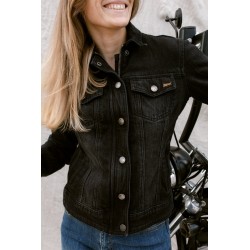 KURTKA JEANS BROGER FLORIDA LADY WASHED BLACK 
