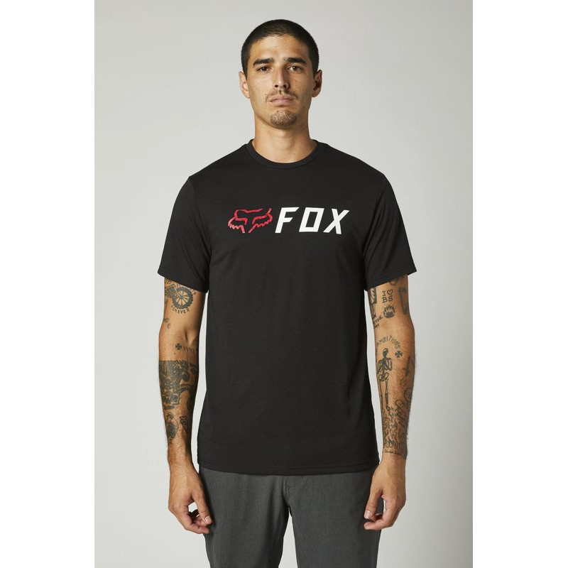 T-SHIRT FOX APEX TECH BLACK/RED  ENDURO CROSS