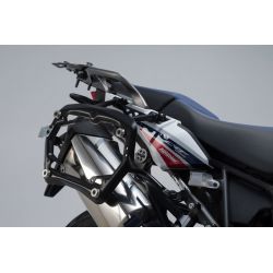 ZESTAW KUFRÓW BOCZNYCH TRAX ADV I STELAŻY SW-MOTECH CRF1000L AFRICA TWIN (15-17), SILVER 45/37L