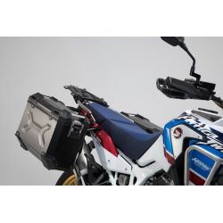 ZESTAW KUFRÓW BOCZNYCH TRAX ADV I STELAŻY SW-MOTECH CRF1000L/ADV SPORTS (18-), BLACK 45/37L