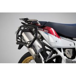 ZESTAW KUFRÓW BOCZNYCH TRAX ADV I STELAŻY SW-MOTECH CRF1000L/ADV SPORTS (18-), SILVER 45/37L