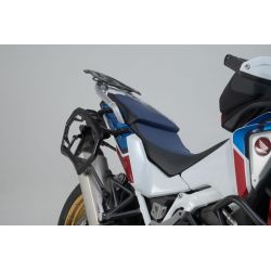 ZESTAW KUFRÓW BOCZNYCH TRAX ADV I STELAŻY SW-MOTECH HONDA CRF1100L AF, SILVER 45/37L