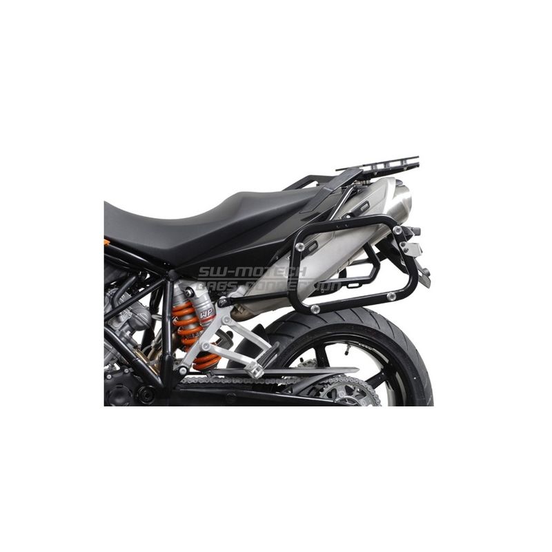 STELAŻ EVO NA KUFRY BOCZNE SW-MOTECH KTM 990 SM/SM-T/SM-R/950 SM, BLACK