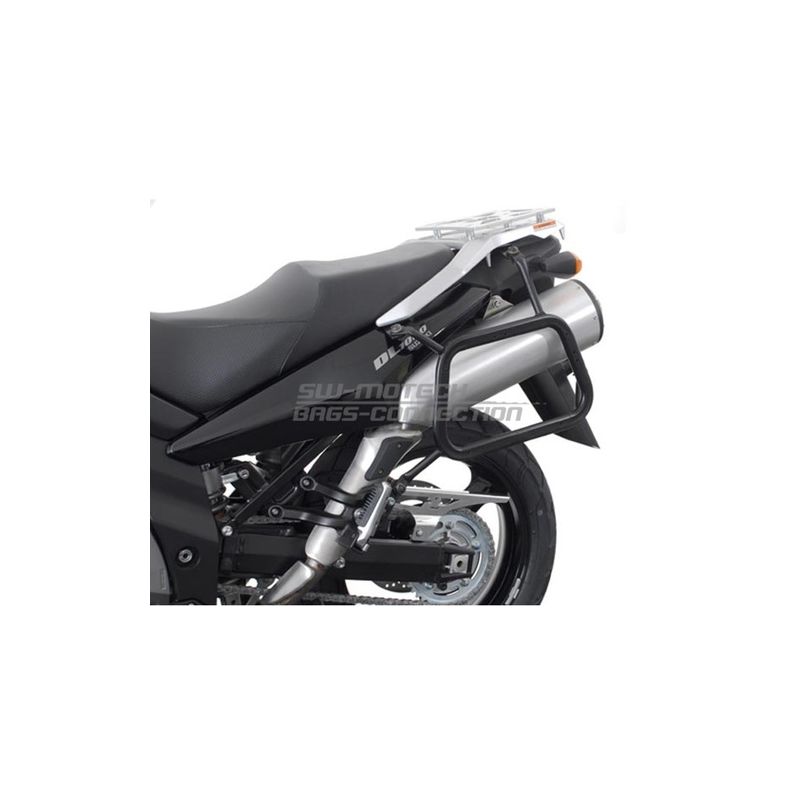 STELAŻ EVO NA KUFRY BOCZNE SW-MOTECH SUZUKI DL 1000 V-STROM/KAWASAKI KLV1000, BLACK