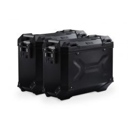 ZESTAW KUFRÓW BOCZNYCH TRAX ADV I STELAŻY SW-MOTECH SUZUKI V-STROM 1000 (14-), BLACK 37/37L