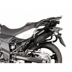 ZESTAW KUFRÓW BOCZNYCH TRAX ADV I STELAŻY SW-MOTECH SUZUKI DL 650 V-STROM (11-16), BLACK 45/37L