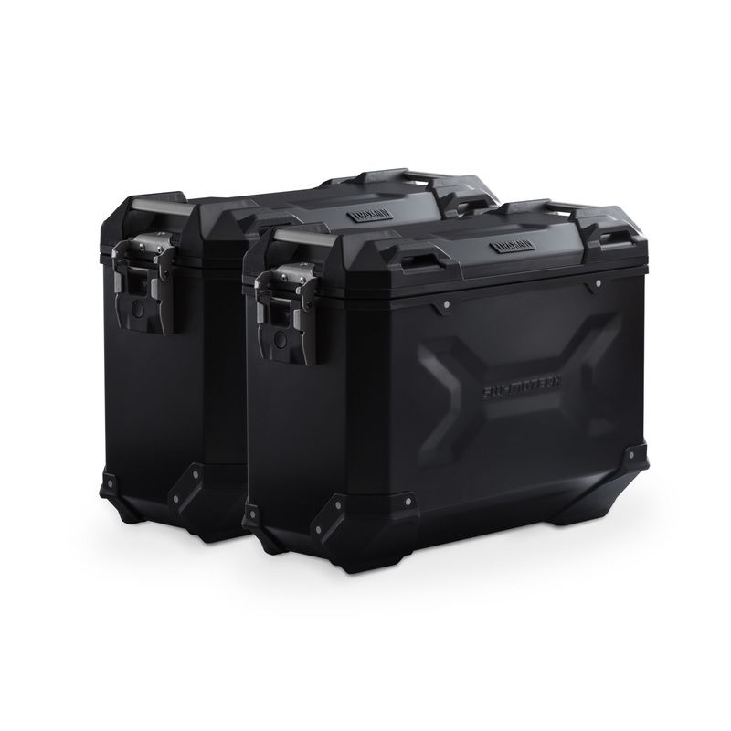 ZESTAW KUFRÓW BOCZNYCH TRAX ADV I STELAŻY SW-MOTECH BMW R 1200 R/RS, R 1250 R/RS, BLACK 37/37L