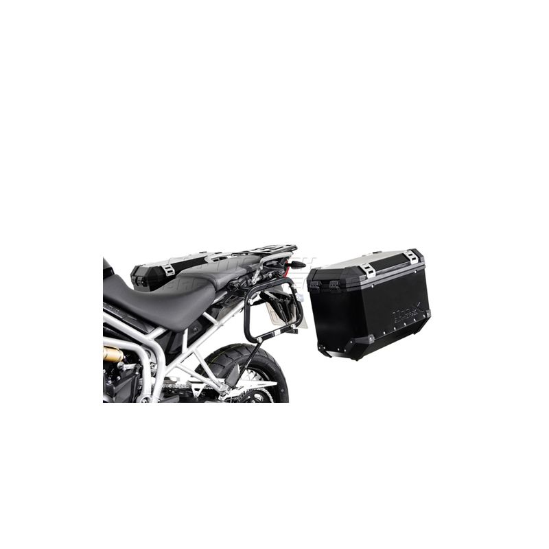 STELAŻ EVO NA KUFRY BOCZNE SW-MOTECH KAWASAKI KLR650 (08-), BLACK
