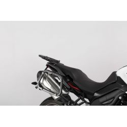 ZESTAW KUFRÓW BOCZNYCH TRAX ADV I STELAŻY SW-MOTECH TRIUMPH TIGER 1050 SPORT (13-), SILVER 45/37L