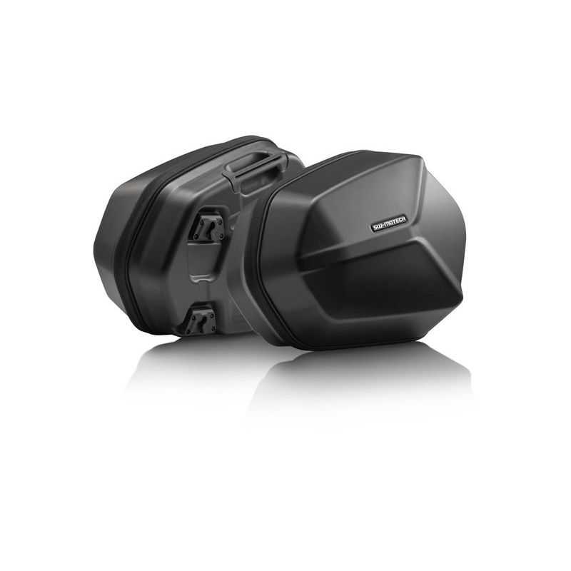 ZESTAW KUFRÓW BOCZNYCH AERO ABS I STELAŻY SW-MOTECH TRIUMPH TIGER 800 MODELS (10-) BLACK 2X25L