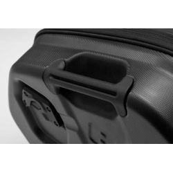 ZESTAW KUFRÓW BOCZNYCH AERO ABS I STELAŻY SW-MOTECH DUCATI DESERTX (22-) BLACK 2X25 L