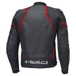 KURTKA SKÓRZANA HELD STREET ROCKET IV BLACK/FLUO RED 