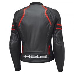KURTKA SKÓRZANA HELD LADY STREET ROCKET IV BLACK/FLUO RED 