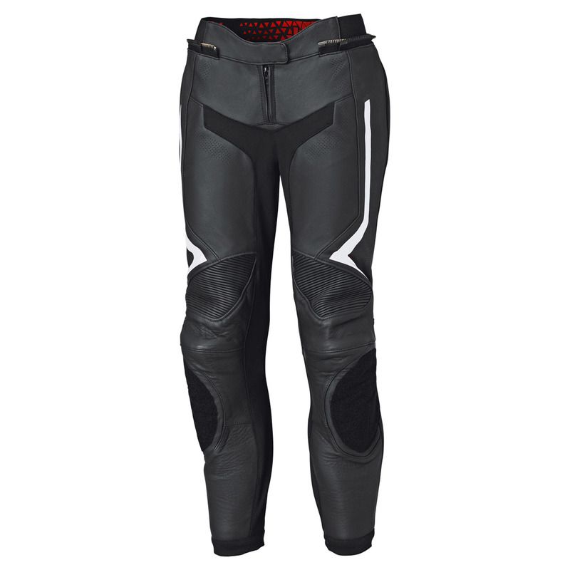 SPODNIE SKÓRZANE HELD LADY STREET ROCKET IV BLACK/WHITE STOCKY K-19