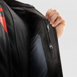 KURTKA SKÓRZANA REBELHORN VELOCE CAMO BLACK/FLUO RED 