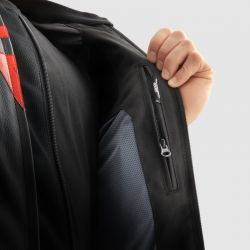 KURTKA SKÓRZANA REBELHORN VELOCE CAMO BLACK/GREY/FLUO RED 