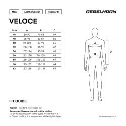 KURTKA SKÓRZANA REBELHORN VELOCE BLACK/GREY/FLUO YELLOW 
